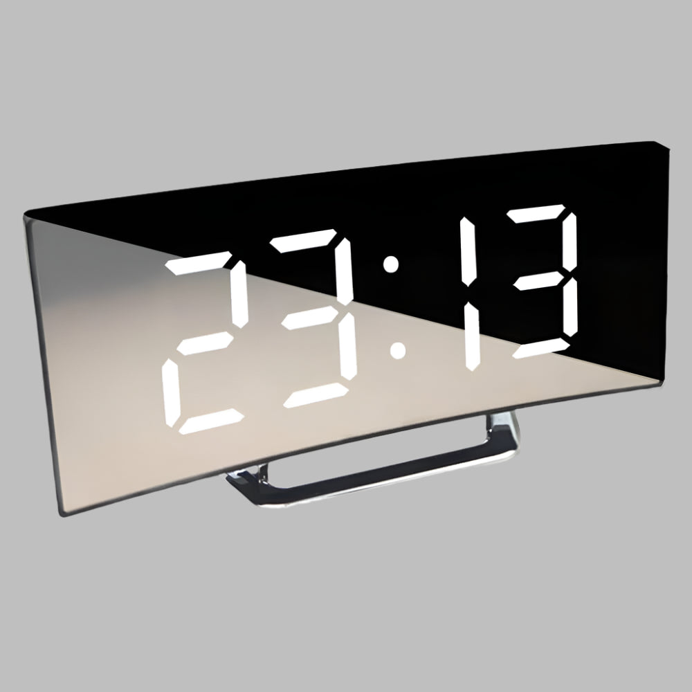 Curved LED Alarm Clock
