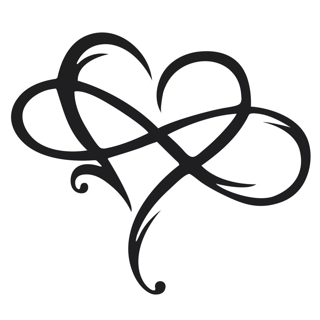 Iron Wall Decoration – Infinite Heart Design for Lasting Style