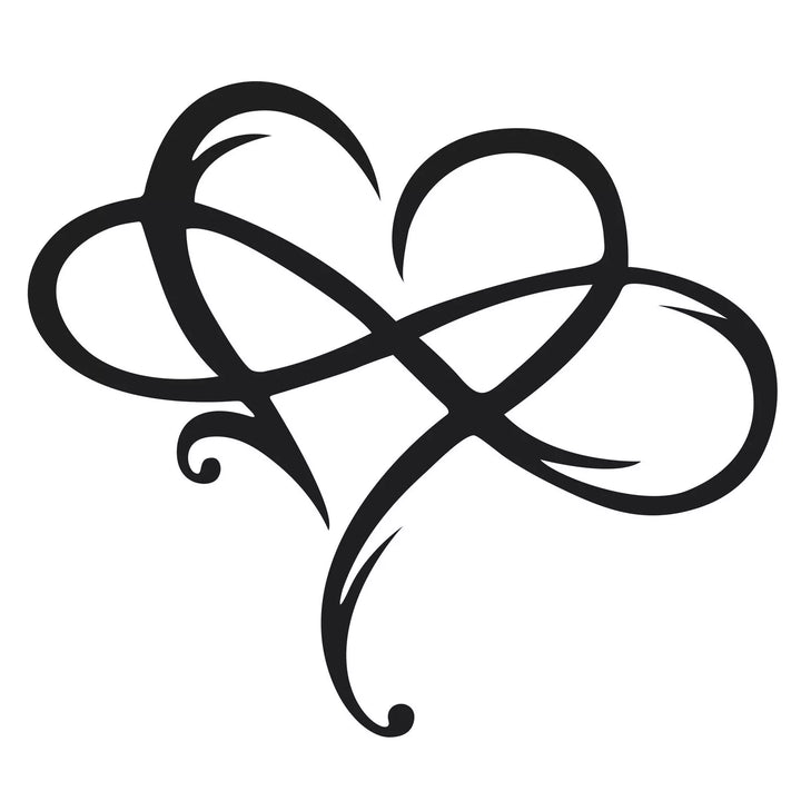 Iron Wall Decoration – Infinite Heart Design for Lasting Style