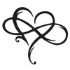 Iron Wall Decoration – Infinite Heart Design for Lasting Style