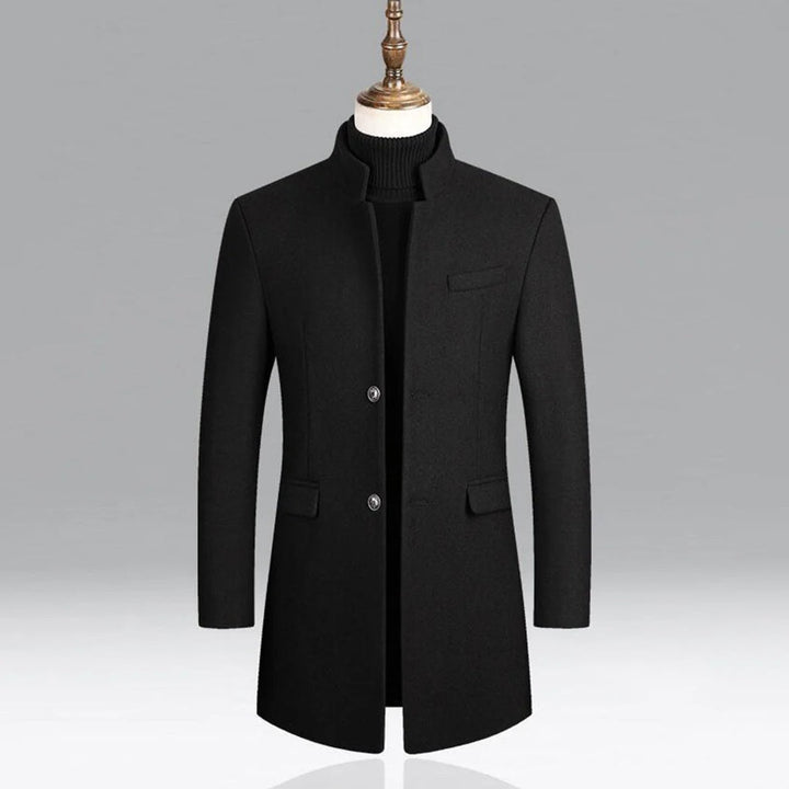 Men’s Elegant Wool Classic Coat Timeless Formal Layer