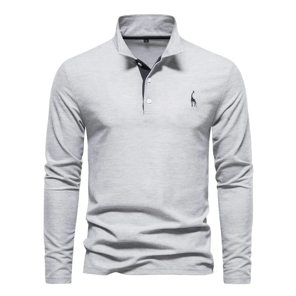 Men’s Long Sleeve Polo – Classic Style with Versatile Appeal