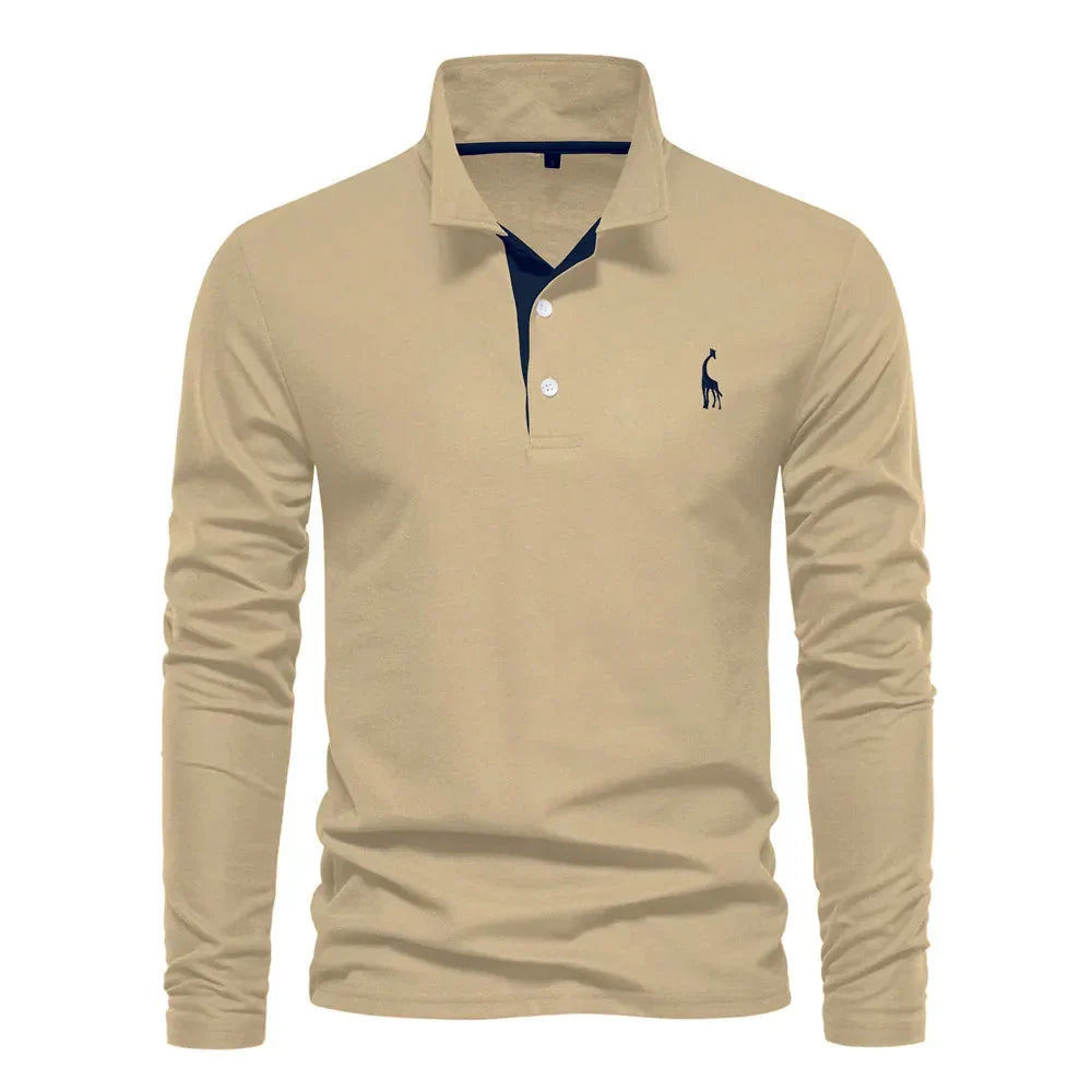 Men’s Long Sleeve Polo – Classic Style with Versatile Appeal